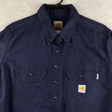 Carhartt FR Hemd Arbeitshemd Gr. XL Fire Flame Resistant feuerfest dunkelblau