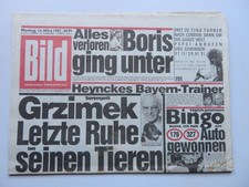 Bild Zeitung vom 16.03.1987