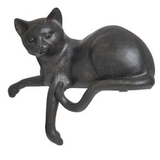 Dekofigur Figur Katze Kater Kätchen 20cm liegend Kantenhocker Kantensitzer Deko