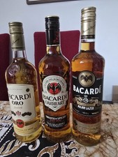 3 Flaschen, Bacardi Rum Major