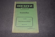 Ersatzteilliste Ersatzteilekatalog Handbuch Deutz 65 PS Universal-Schlepper