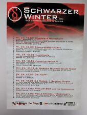Schwarzer Winter Leipzig Promo Flyer - Dark Wave Gothic - Wumpscut - Party - WGT