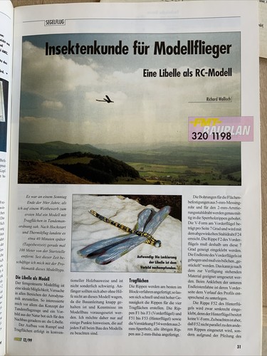 Bauplan für segelflugzeug - bauplan,