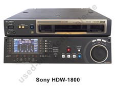 Sony HDW-D1800 (HDCAM Multiformat Recorder HDCAM, IMX, Digibeta H02: 2674 h)