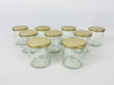 Imkereibedarf Neutralglas Honiggläser mit Schraubdeckel 9 x 500 g inkl. Deckel