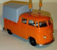 Siku V3XX VW Bulli T1 DoKa Autobahn-Streckenwagen Modellauto 1:60 restomod