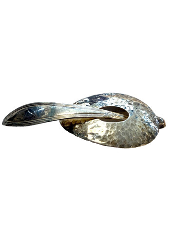 Anhänger brosche hammerschlag - anhänger-brosche,