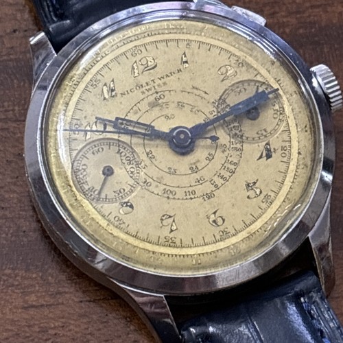 Big nicolet watch chronograph - big,