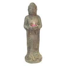 Buddha Figur stehend Kerzen