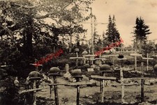 Deutsche Heldengräber Stahlhelm in Karelien Finnland