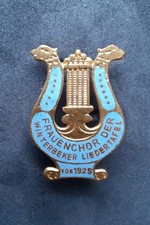 Anstecknadel Musik Emaille "Frauenchor Der Winterbeker Liedertafel Von 1925"