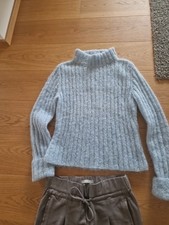 Turtleneck Pullover Hellblau 38 Mohair