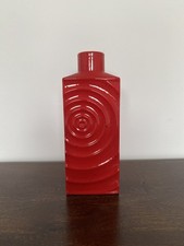 Steuler Zyklon Keramik Vase Zalloni Rot WGP pottery vintage 70er Retro Design