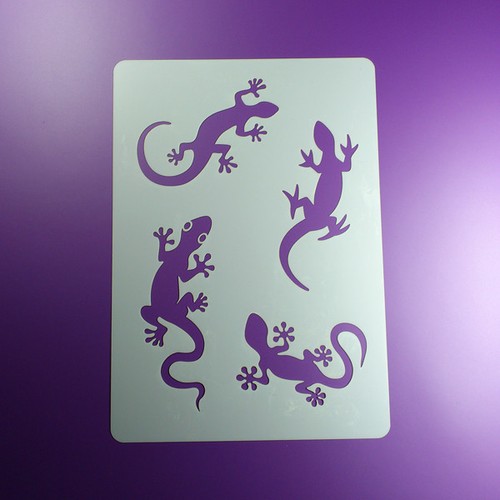 Schablone gecko salamander - gecko,
