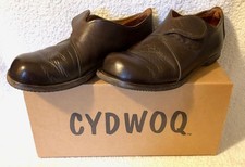 Cydwoq Schuhe Kastanien Braun Gr.41 Leder Klettverschluss handmade USA