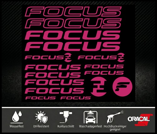 Focus aufkleber set - focus,