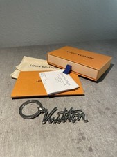 NEU ausverkauft Louis Vuitton Schlüsselanhänger Autogramm Logo Silber Fullset
