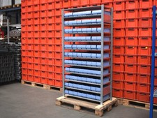 Schulte Fachbodenregal mit Lagerkisten Lagerregal Werkstattregal L1055mm