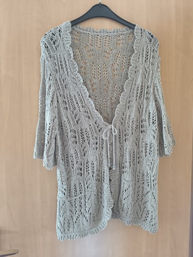 Ajour strickjacke natur - ajour-strickjacke,