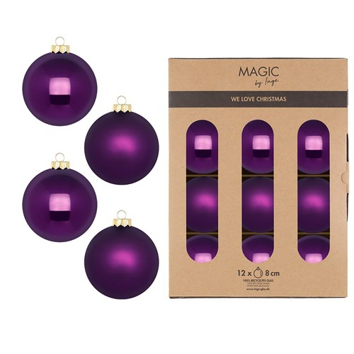 Weihnachtskugeln glas 8cm - weihnachtskugeln,