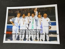 Olympiasieger 1992 DEUTSCHLAND Fechten Degen 4 x signiert signed Foto 10x15 