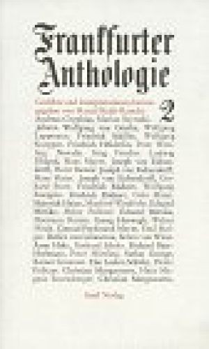 Frankfurter anthologie teil - frankfurter, anthologie;