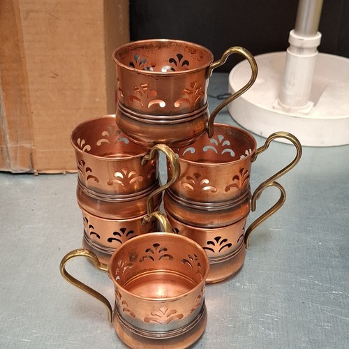 Kupferbecher becher pokal 4x - &,