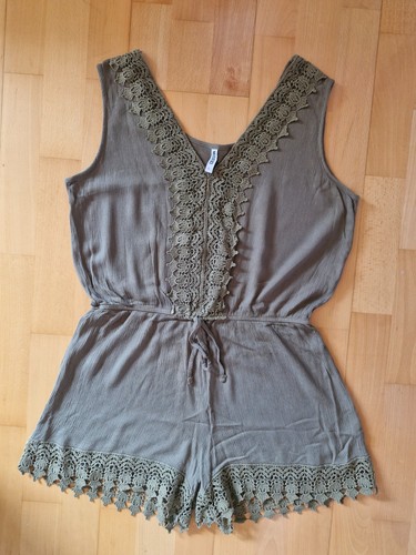 Einteiler jumpsuit kurz grün - einteiler,