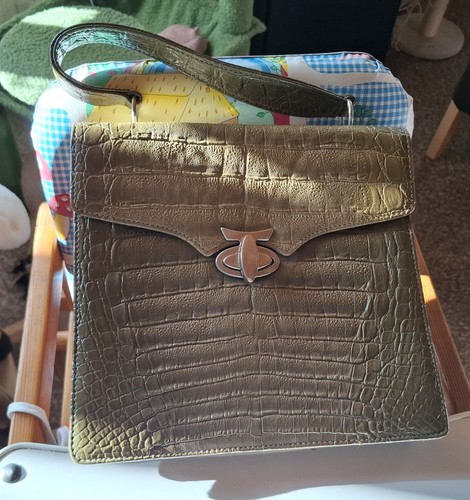 Krokodilleder handtasche - krokodilleder,