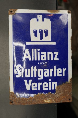 Werbung reklame emailleschild - reklame,