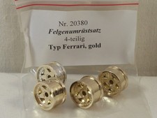 Carrera Exclusiv Felgensatz Nr.20380 - 1:24 / 1/24 Slotcar - NEU! (SO7122)