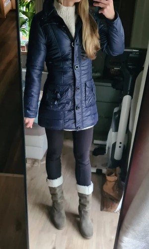 Steppjacke mantel blau marine - mantel,
