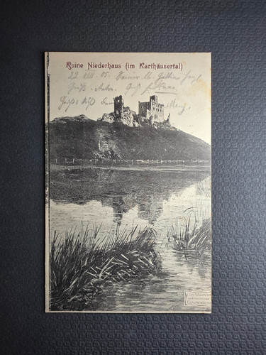 Ansichtskarte ruine niederhaus - ruine,