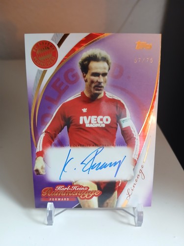 Karl heinz rummenigge card - karl-heinz,