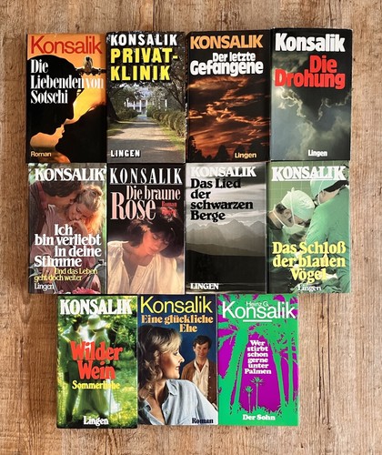 11x heinz konsalik - g.,