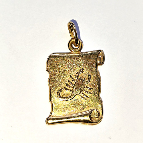 Echtgold sternzeichenanhänger - echtgold,