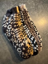 Neu-Kuschel Sneaker  Socken „ Leo 5Paar“Thermo ,  Leo  Mehrfarbig 39 - 42