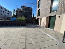 Diephaus Betonplatten 40x40x4 cm. Farbe: zementgrau mit Fase Kante und Rechnung