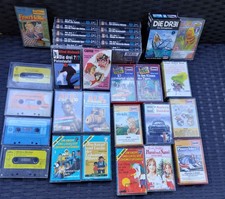 Hörspiele-Kinder  33 MC-Kasetten  und 15 CD, s verschiedener Serien -Arten,