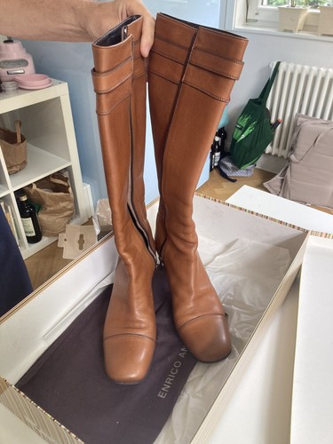 Stiefel cognacbraun - gr., 39,