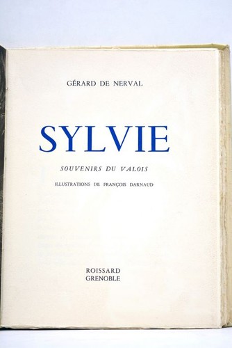 Altes buch nerval - buch, sylvie