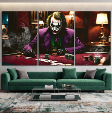 Joker Playing Poker, Leinwand
