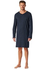Schiesser Herren Nachthemd Länge 115cm Schlafshirt Langarm Interlock Baumwolle