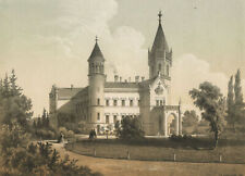WOLDEGK-BREDENFELDE-Schloss Bredenfelde- Tonplatten-Lith. Um 1850