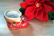 Weihnachten * Kerzenhalter * Pflanzengefäß * Stiefel