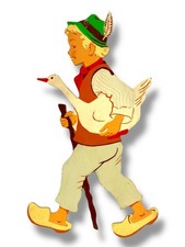 1960er Märchen-Holzbild