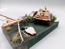 Gebautes panzermodell - gebautes,