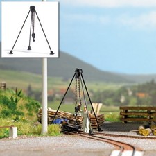 Busch 12374, Dreibock mit Kettenzug, Bausatz / H0