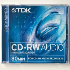 TDK CD-RW AUDIO 80 Minuten - gebrauchter beschreibbarer Rohling / beschrieben