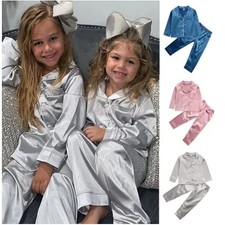 Kids Boy Girl Pajamas Silk